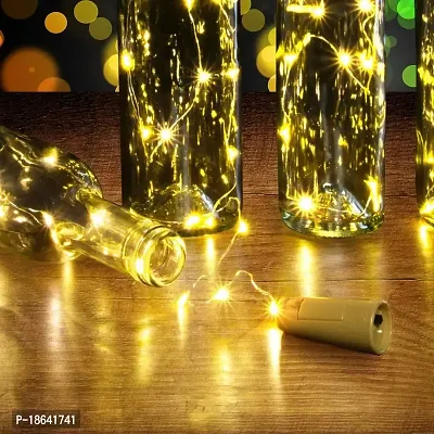 Cloud Search Bottle Lights Battery Powered Cork Shaped Fairy String Decoration Lights (Pack of 3)-thumb4