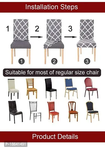 Cloud Search Dining Chair Cover Set Soft Washable Softness Polyster for Elastic Installation Chair Cover Set of 1-thumb4