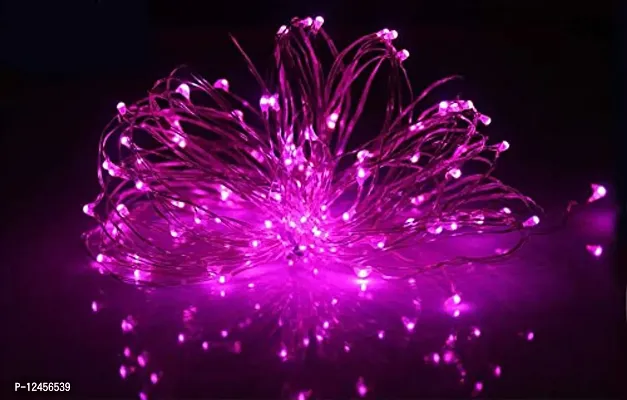 String Led Light 10M Plug  Play Decorative Fairy Lights Diwali Christmas Festival - Pink