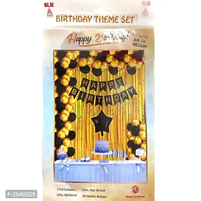Happy Birthday Banner Decoration Kit - Set of 36Pcs | Birthday Decoration Items | Birthday Balloons for Decoration | Decorative Items for Birthday (MULTICOLOR)-thumb3