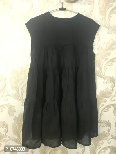 Beautiful and Chic Black Short Dress-thumb0