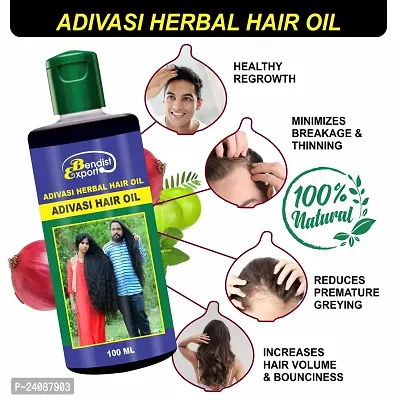 Adivasi hair oil original, Adivasi herbal hair oil for hair growth, Hair Fall Control, For women and men,100 ml Pack Of 1-thumb2