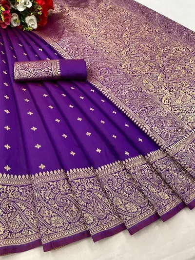 Beautiful Art Silk Saree With Blouse Piece For Women