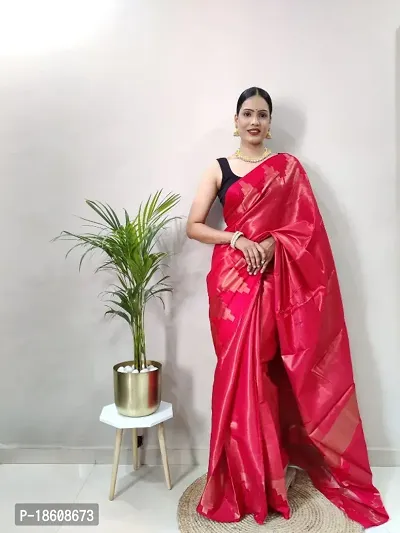 Beautiful Art Silk Saree With Blouse Piece For Women-thumb0