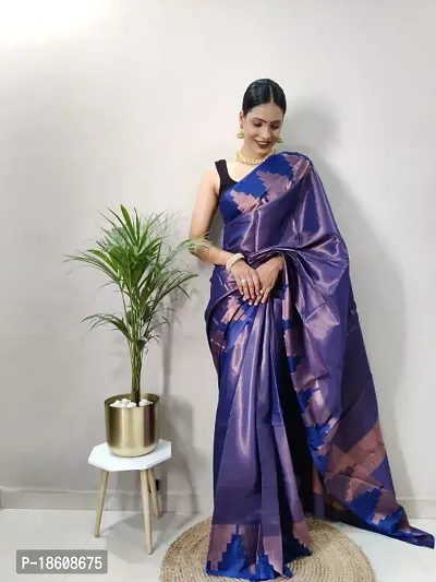 Beautiful Art Silk Saree With Blouse Piece For Women