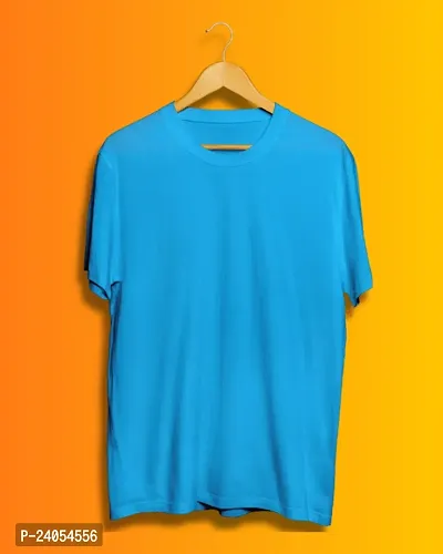 Stylish Fancy Cotton Round Neck T-Shirts For Men-thumb0