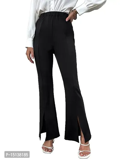 Noelle Split Leg Pant — Black | DECJUBA