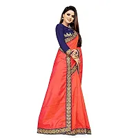 Nefrican Women's Bahubali Silk Saree with Blouse Piece (Red  Navy Blue) - NEFICAN-FB_06-thumb2