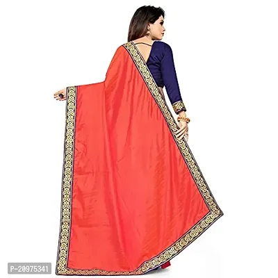 Nefrican Women's Bahubali Silk Saree with Blouse Piece (Red  Navy Blue) - NEFICAN-FB_06-thumb4