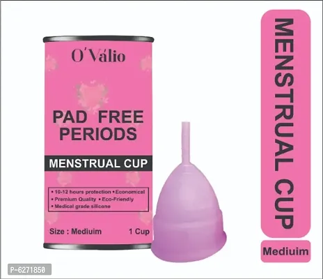 Ovalio Premium Reusable Menstrual Cup(Period Cup) For Womens (Size - Medium)-thumb0