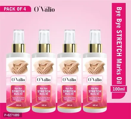 Ovalio Premium Stretch Mark Oil For Men and Women (100ml) Pack Of 4