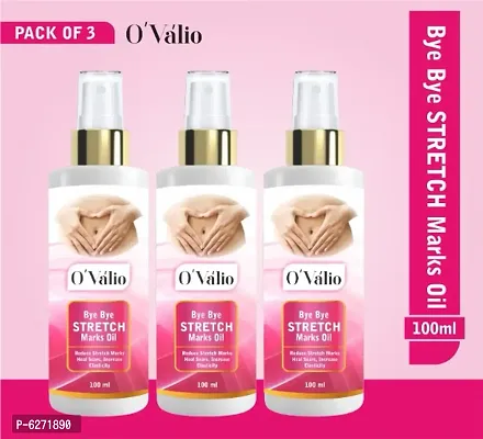 Ovalio Premium Stretch Mark Oil For Men and Women (100ml) Pack Of 3-thumb0