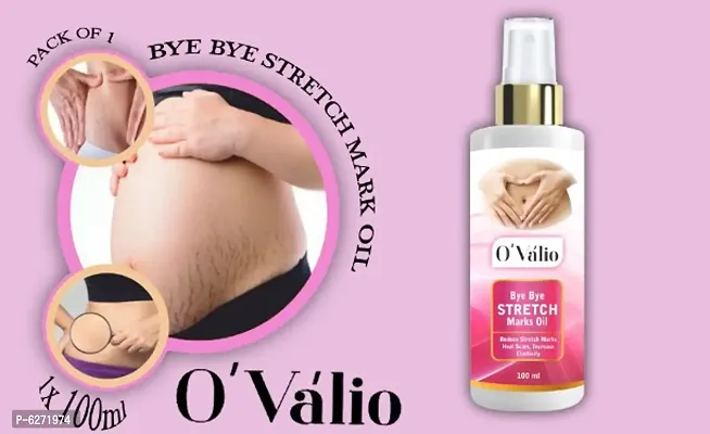 Ovalio Premium Stretch Mark Oil For Men and Women (100ml) Pack Of 1-thumb0