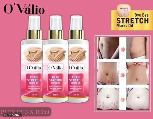 Ovalio Premium Stretch Mark Oil For Men and Women (100ml) Pack Of 3