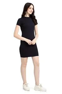 Latest Black 1 Piece Bodycon Dress For Women-thumb2