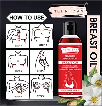 NNEFRICAN BREAST TONER MASSAGE OIL 100% NATURAL HELPS IN GROWTH/FIRMING/INCREASE/TIGHT Women (Pack Of 1) (100 ml)-thumb1