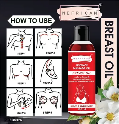 NNEFRICAN BREAST TONER MASSAGE OIL 100% NATURAL HELPS IN GROWTH/FIRMING/INCREASE/TIGHT Women (Pack Of 1) (100 ml)-thumb2