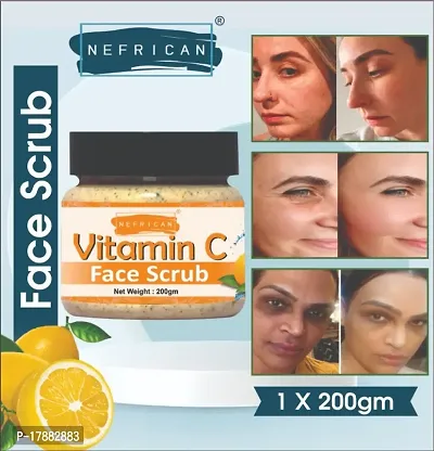 Vitamin C Face Scrub un Acne And Pimples Free Skin Scrub (Pack Of 1) (200 GM)