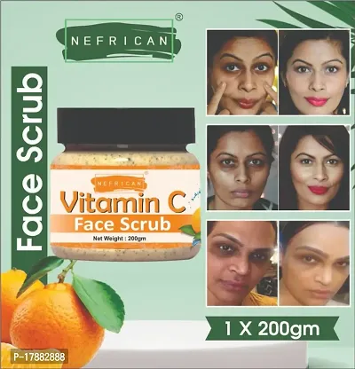 Vitamin C Face Scrub un Acne And Pimples Free Skin Scrub (Pack Of 1) (200 GM)