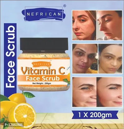 Vitamin C Face Scrub un Acne And Pimples Free Skin Scrub (Pack Of 1) (200 GM)-thumb0