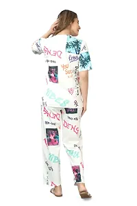 Casual winter Hot Printed Colorful Top  Payjama Night Wear Set (Size :M , L , XL , XXL)-thumb2