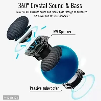 Smallest Wireless Speaker with Powerful Bass  Mic 5 W Bluetooth Speaker .-thumb4