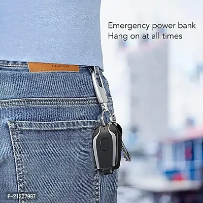 Key Chain Power Bank with C Pin Small Portable Emergency Battery Mini Pin Plug 1500mah Fast Finger Device Charge Compatible with C-Type USB-C Charging Bank C Pin Backup Charger-thumb4