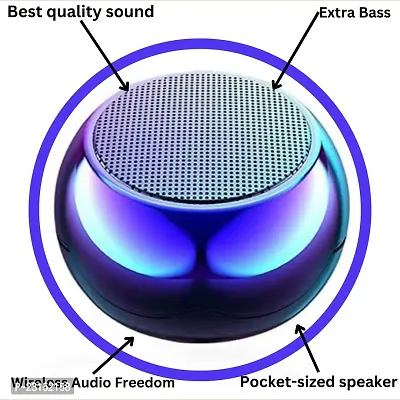 Mini Bluetooth speaker, Portable wireless speaker, Compact speaker for travel Wireless audio experience, Pocket-sized speaker.-thumb0