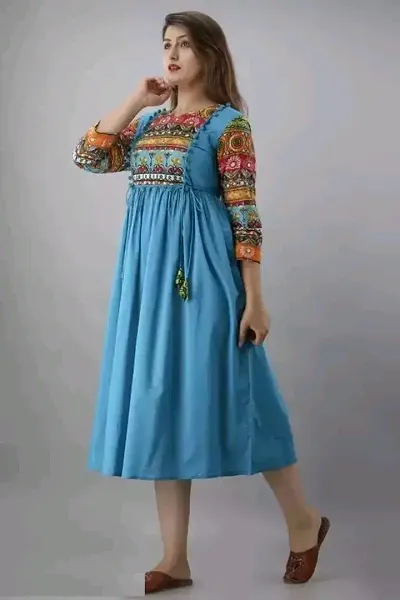 Beautiful Rayon Digital Printed Anarkali Kurti