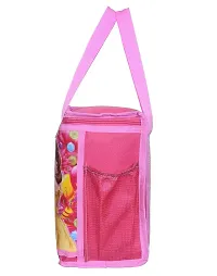 NK Bags Girl's Polyester Waterproof 3D Printed Lunch/Tiffin Bag (Pink)-thumb1