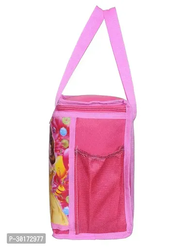 NK Bags Girl's Polyester Waterproof 3D Printed Lunch/Tiffin Bag (Pink)-thumb2