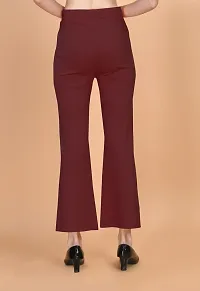 Classic Cotton Lycra Solid Trouser for Women-thumb1