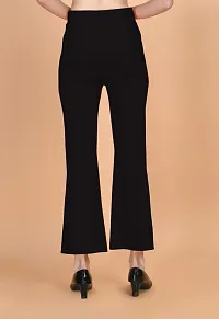 Classic Cotton Lycra Solid Trouser for Women-thumb1