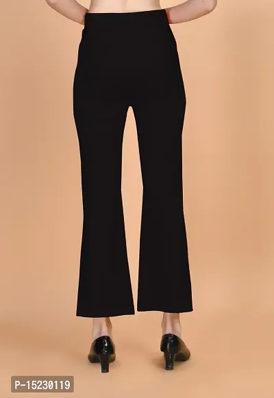 Classic Cotton Lycra Solid Trouser for Women-thumb2