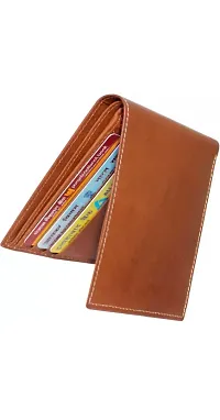 Ligh Brown Original Leather Wallet 2 Two Folder-thumb1