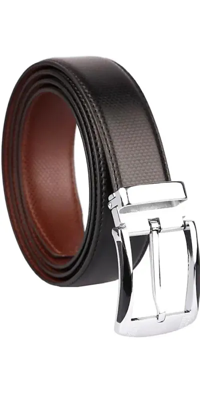 Relish Reversible PU-Leather Belt For Men Stylish Leather Branded Leather Belt For Mens