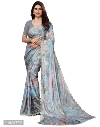 R4milA Saree (Light Grey)-thumb0