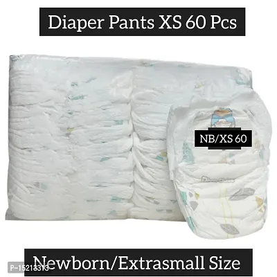 Premium baby diaper pants XS/NB Extra Small/Newborn Size 60 pcs-thumb0