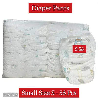 Premium baby diaper pants Small size S 56 pcs pack-thumb0