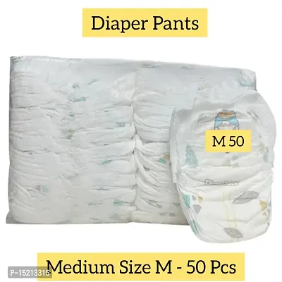 Premium baby diaper pants Medium size M 50 pcs pack-thumb0