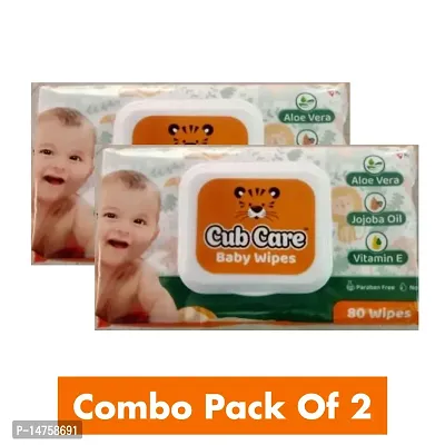 Cubcare wet wipes baby wet tissues pack of 2-thumb0