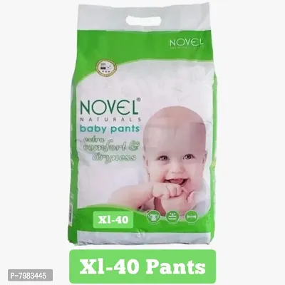 Novel Babio Baby Diaper Pants XL - 40 Pieces (Extra Large) Baby Daipers-thumb0