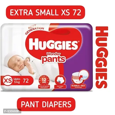 Huggies xs 72 baby diaper pants extra small size-thumb0