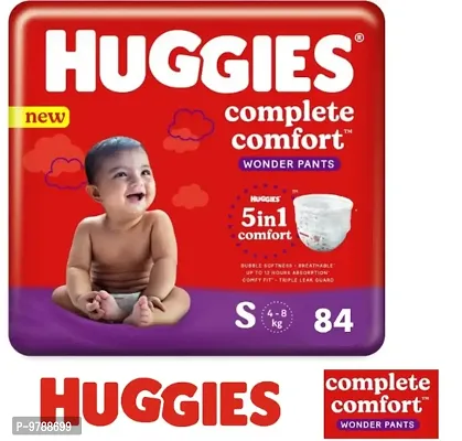 Huggies wonder pants S 84 baby diaper pants large size-thumb0