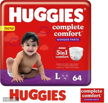 Huggies wonder pants L 64 baby diaper pants large size