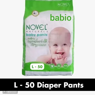 Novel Babio Baby Diaper Pants L - 50 Pieces (Large Size)-thumb0