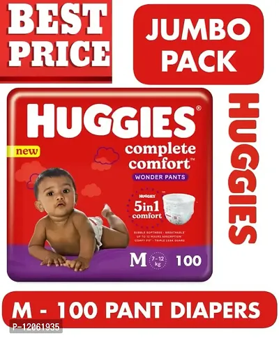 Huggies M 100 wonder pant diapers medium size-thumb0