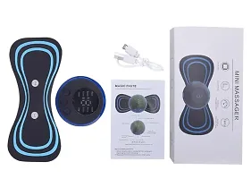 Portable Rechargeable Full Body Massager for Pain Relief, butterfly mini massager, ems massager, neck massager for cervical pain, mini massager, For Shoulder,Arms,Legs(BLUE MINI MASSAGER)-thumb1