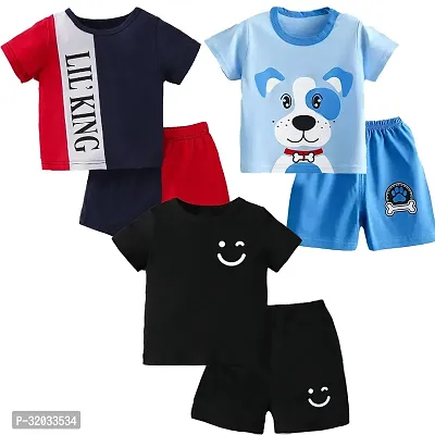 Stylish Cotton Clothing Set for Kids Pack of 3-thumb0