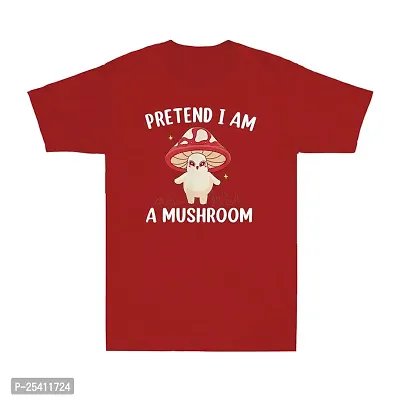 LAMS Pretend I Am A Mushroom Funny Mushroom Fungi Mycology Vintage Men's T-Shirt Red875